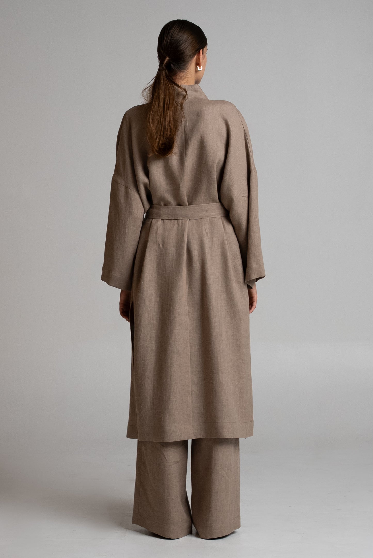 Long kimono in beige