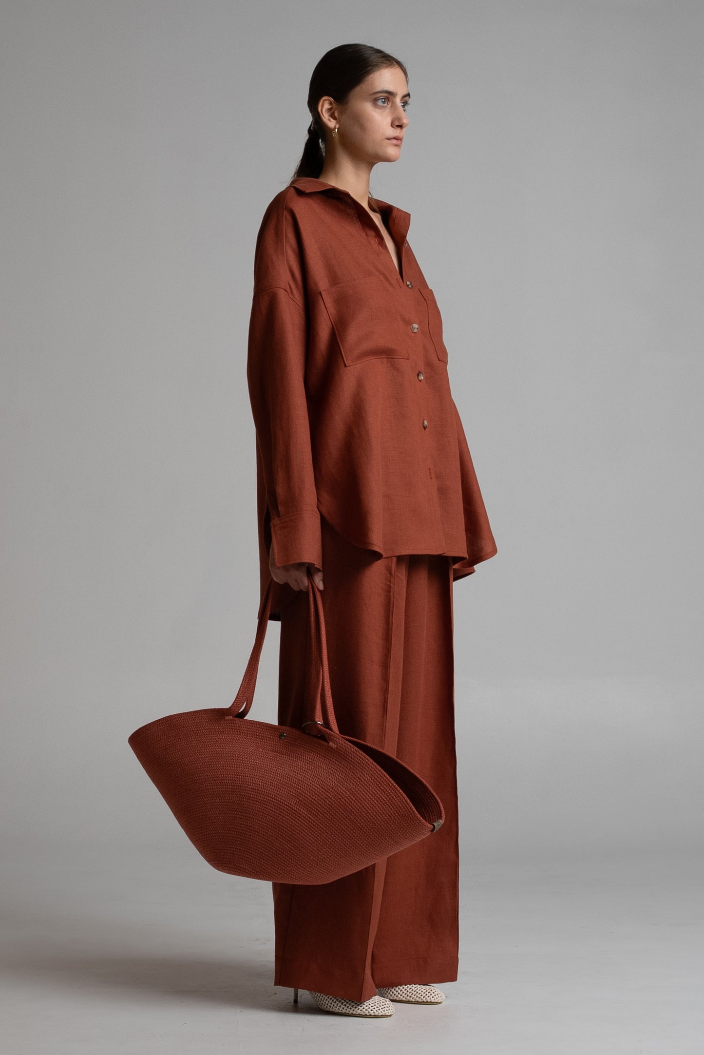 Arc Tote in terracotta