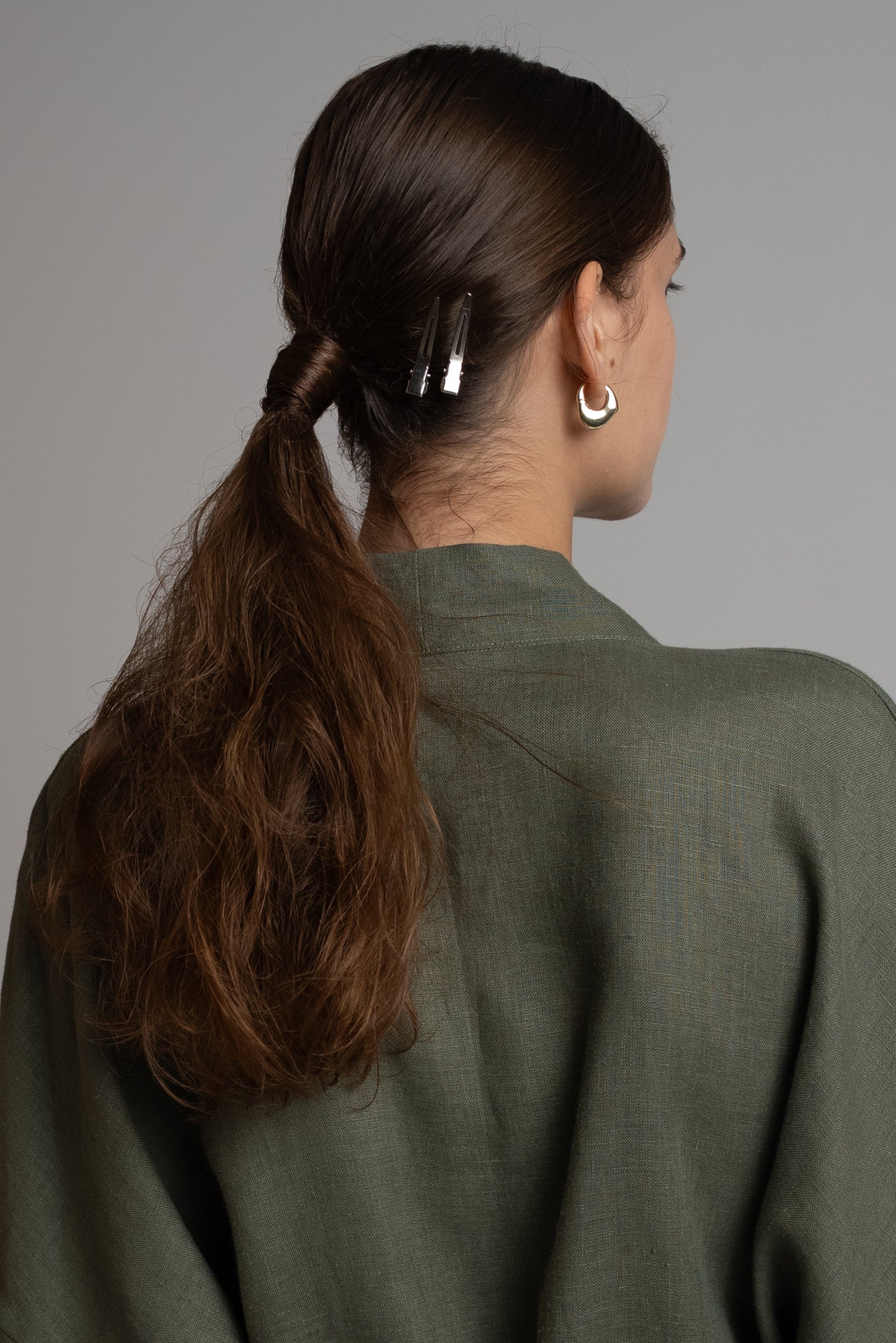 Long kimono in sage