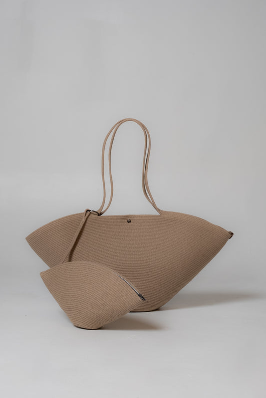 Arc Tote in beige