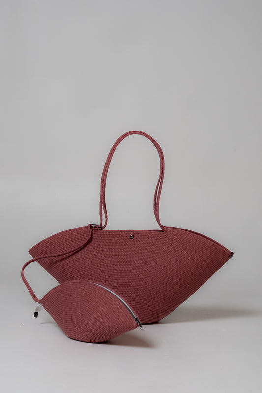 Arc Tote in dusty rose