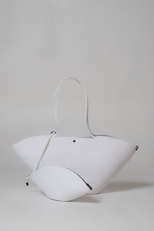 Arc Tote in white